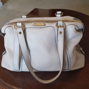Michael Kors Off White Textured Leather Purse